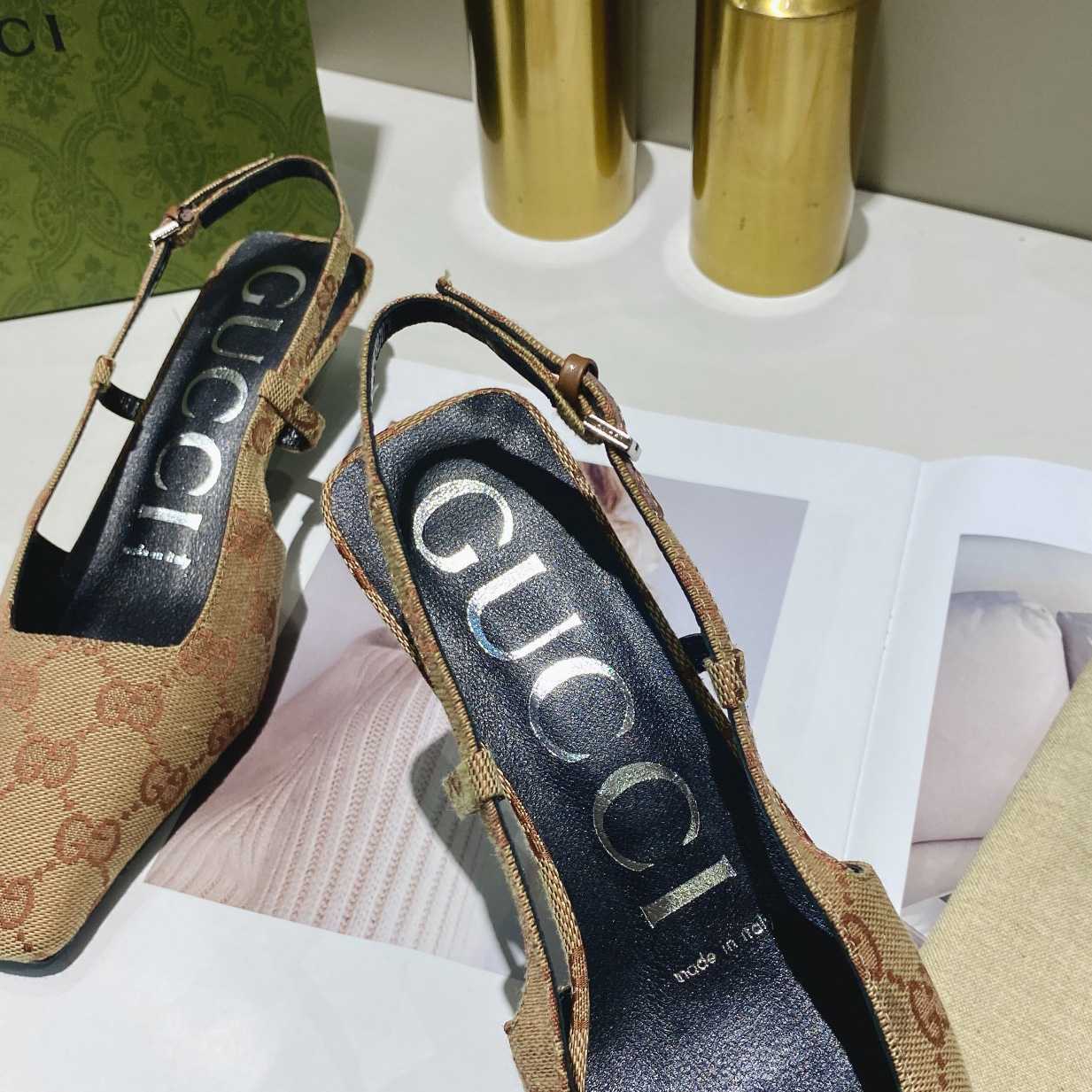 Gucci Women's GG Slingback Ballet Flat - FashionPlug