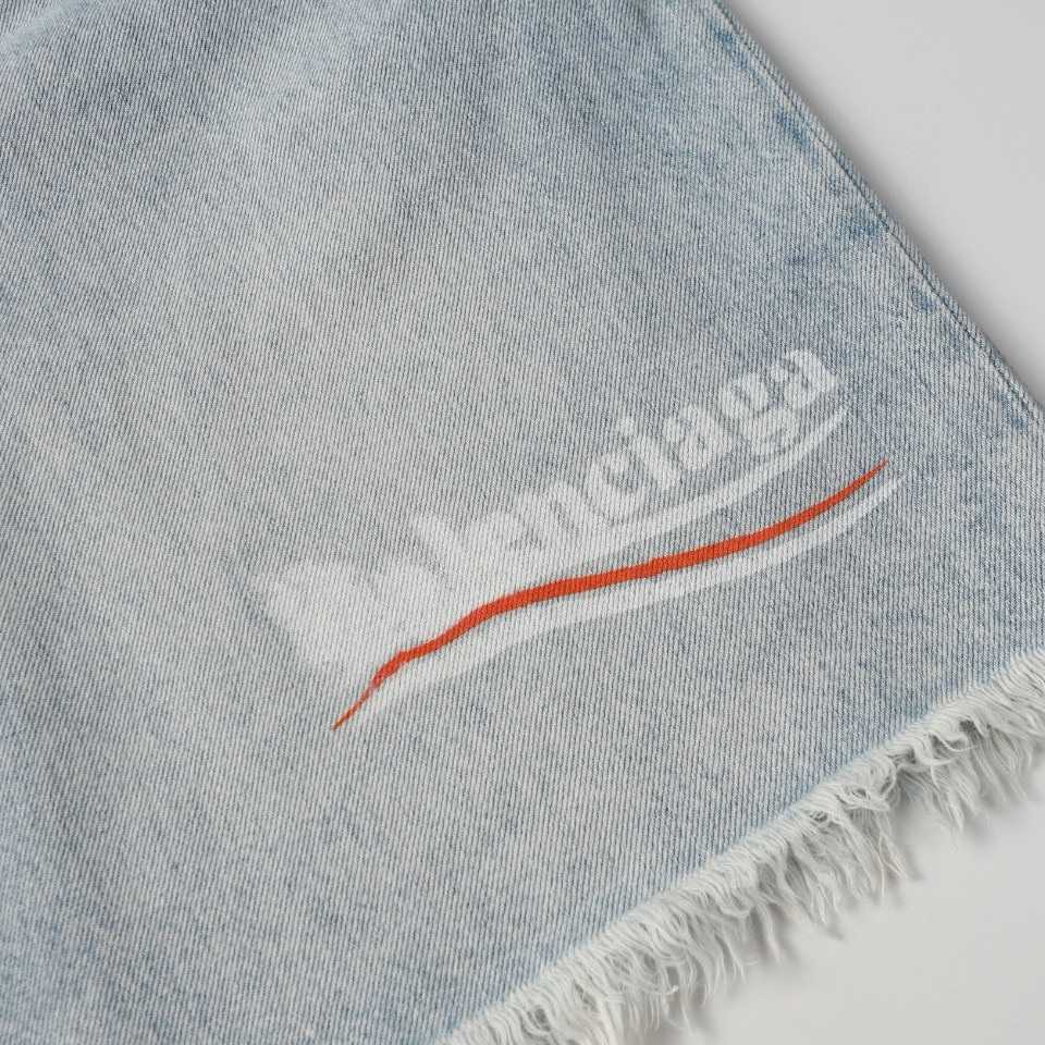 Balenciaga Denim Shorts - FashionPlug