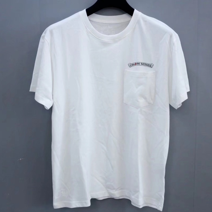 Chrome Heart x Rolling Stones scroll Logo Tee - FashionPlug