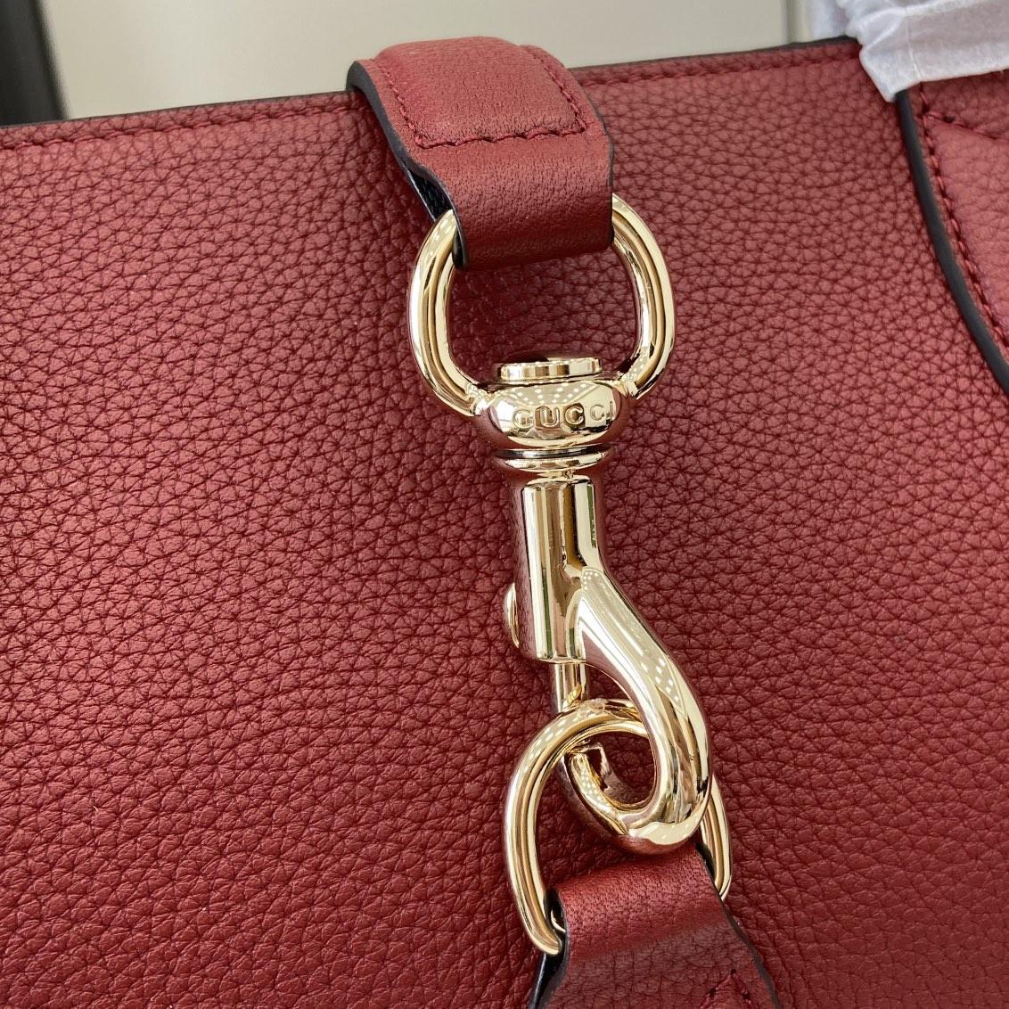 Gucci Medium Tote Bag With Hook Closure - FashionPlug