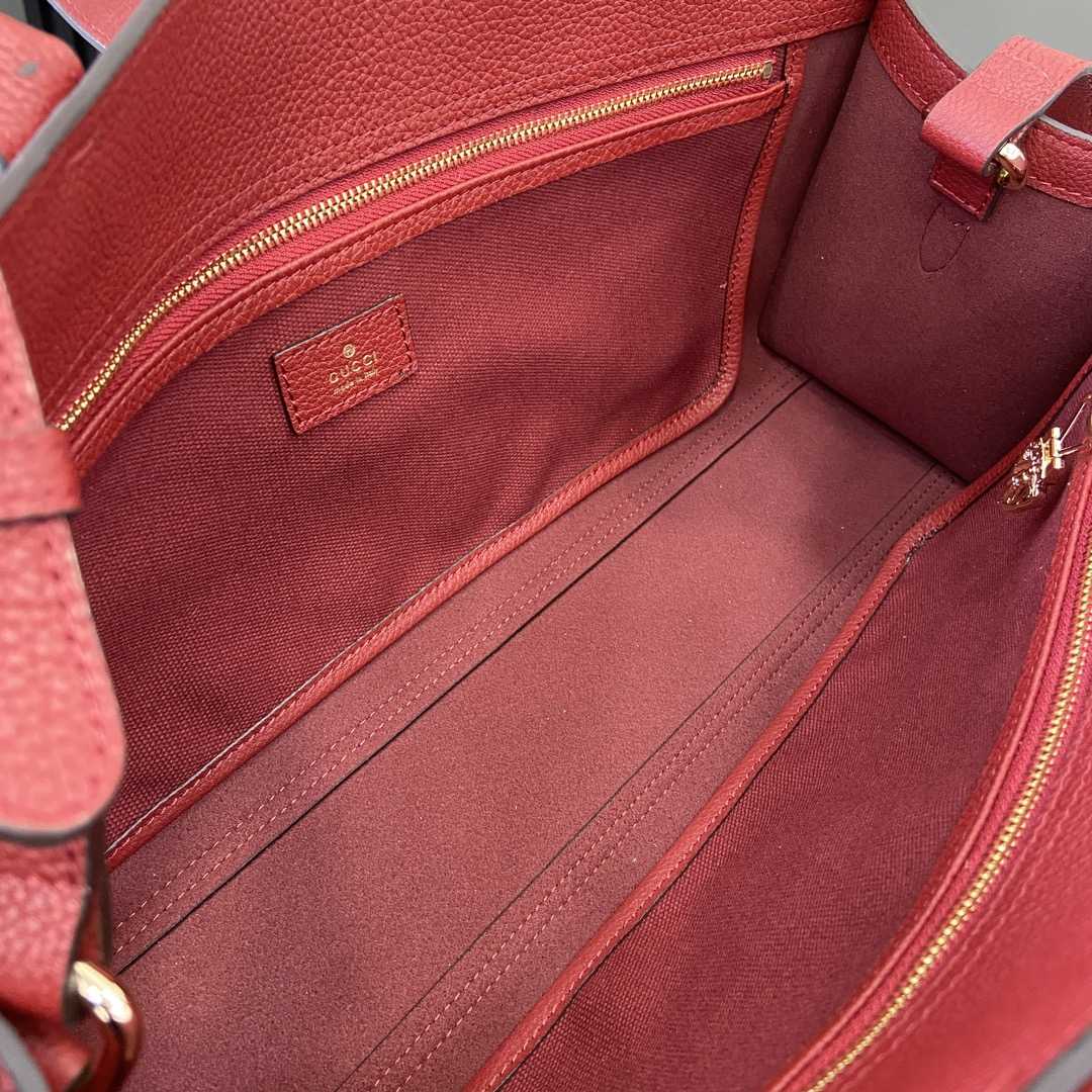 Gucci Medium Tote Bag With Hook Closure - FashionPlug