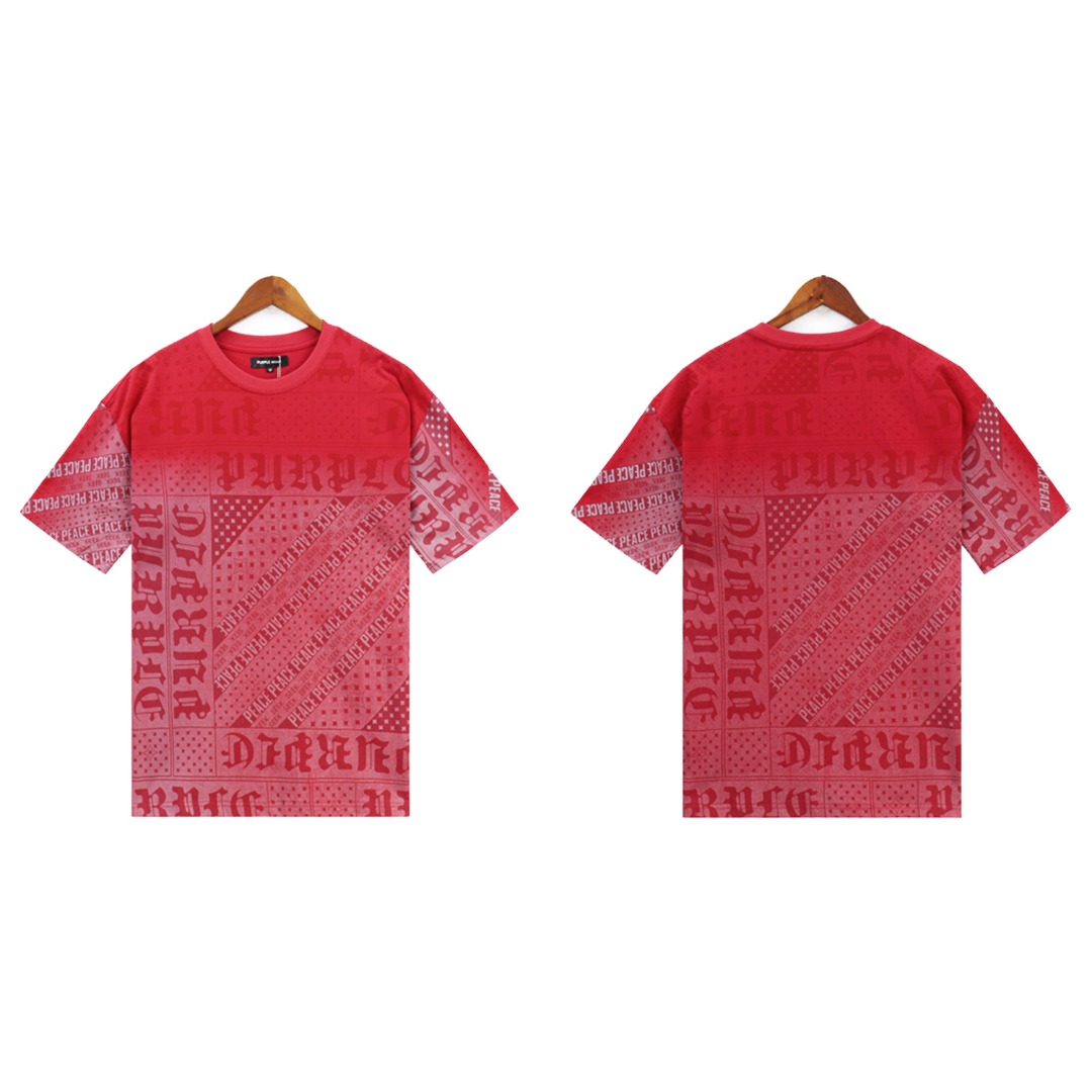 Purple-Brand Flag Bandana Tee - FashionPlug