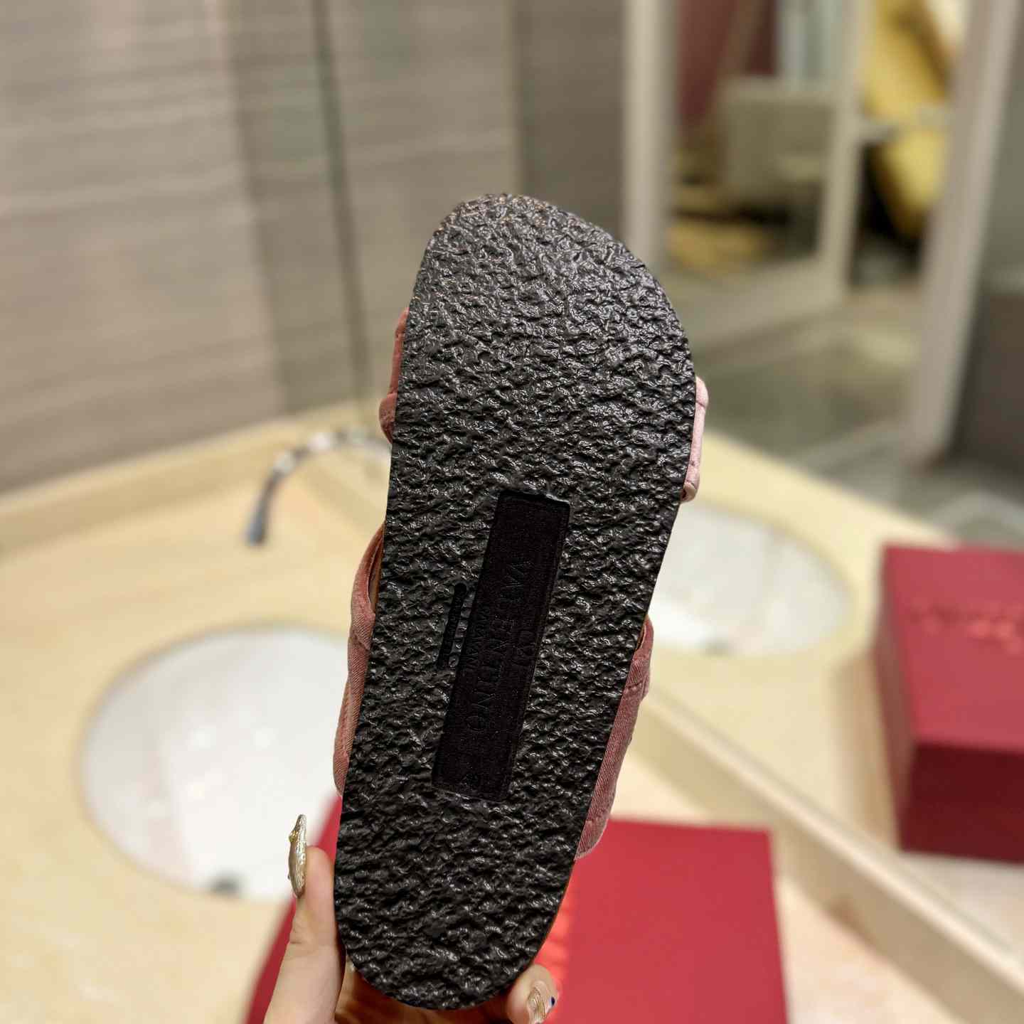 Valenti Fussfriend Velvet Slide Sandal  - FashionPlug