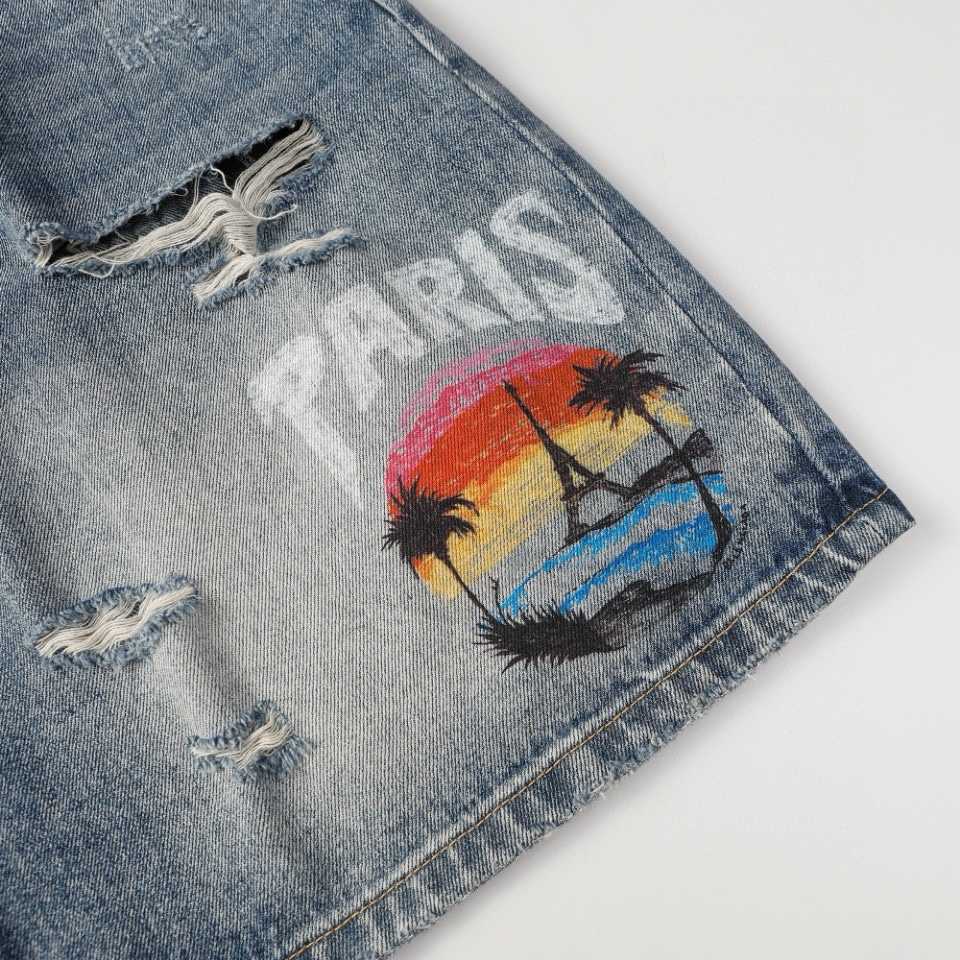 Balenciaga Denim Shorts - FashionPlug
