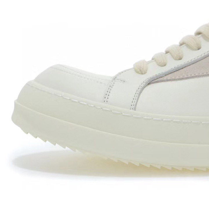 Rick Owens Lido Vintage leather sneakers - FashionPlug