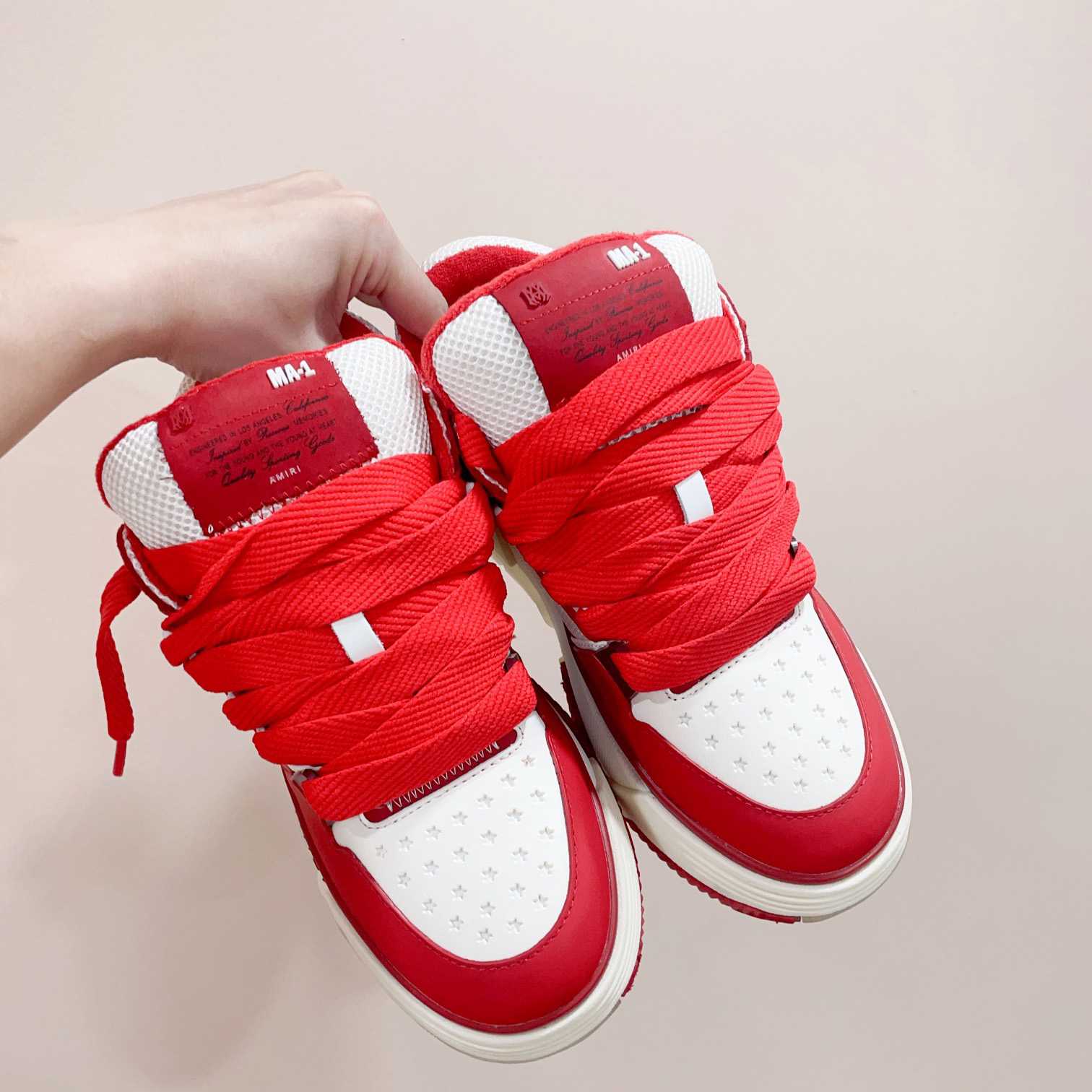Amiri MA-1 Low Top Lace Up Sneakers - FashionPlug
