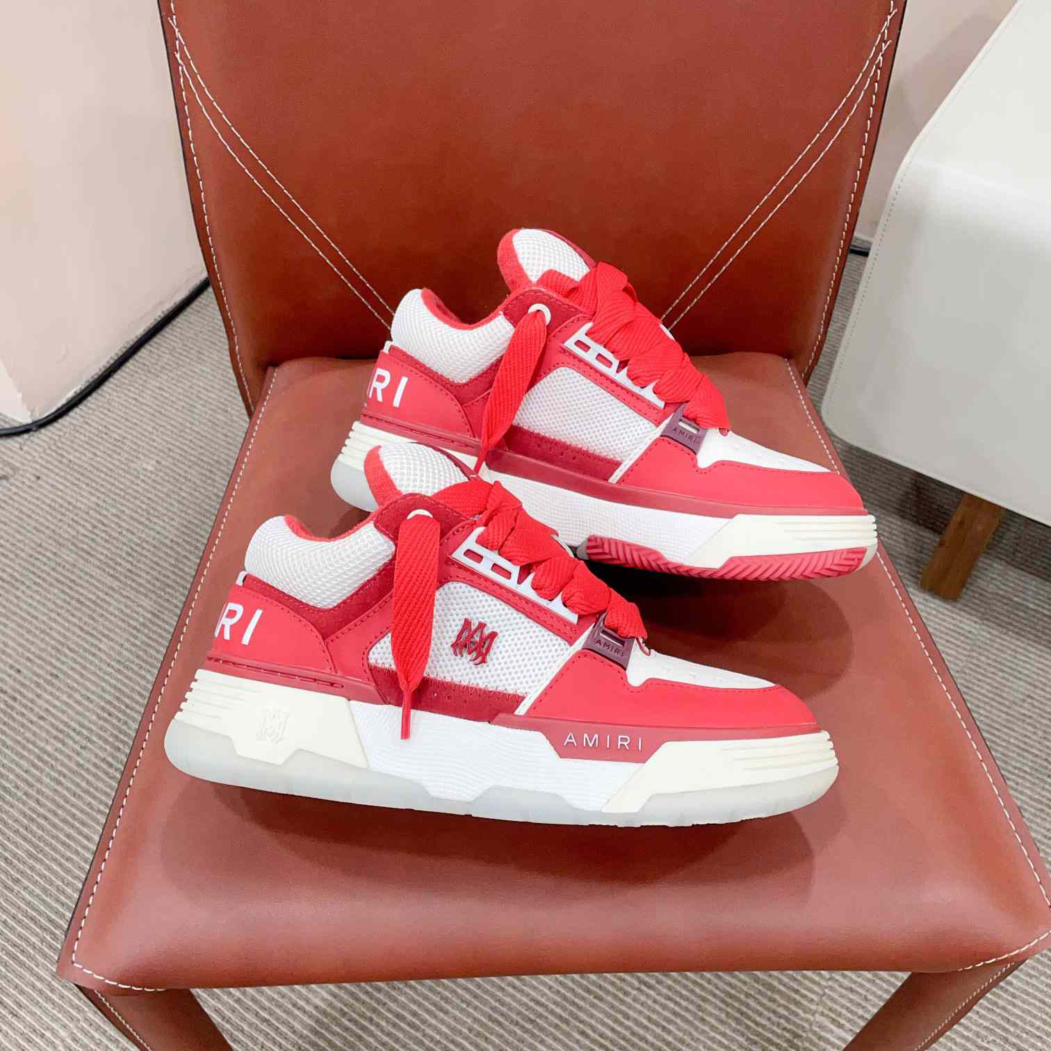 Amiri MA-1 Low Top Lace Up Sneakers - FashionPlug