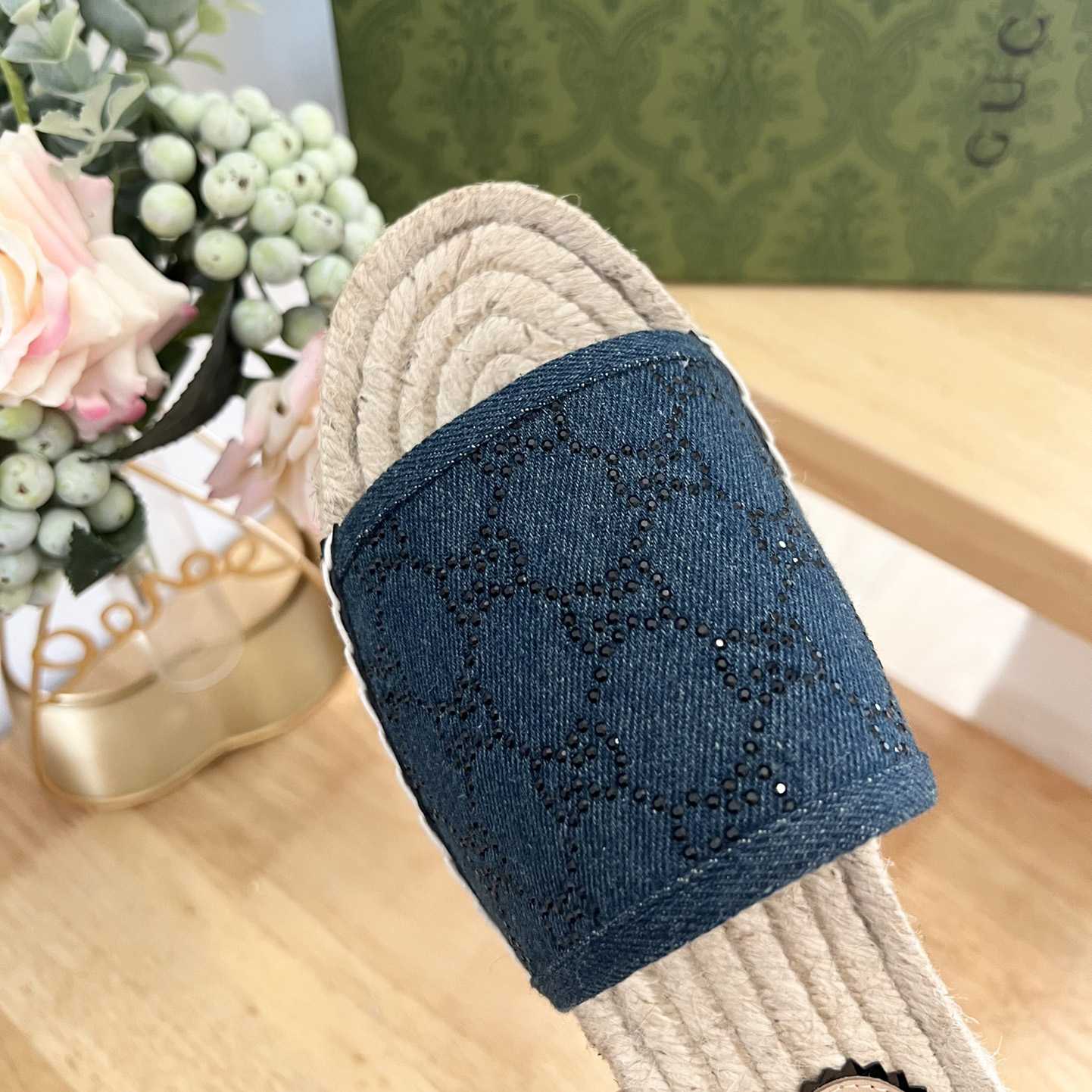 Gucci Women's Slide Espadrille  - FashionPlug