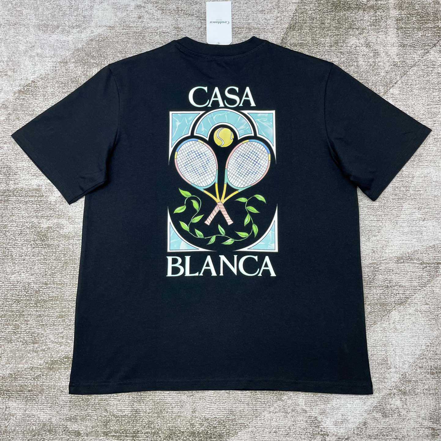 Casablanca Tennis Pastelle Printed T-Shirt   C871 - FashionPlug