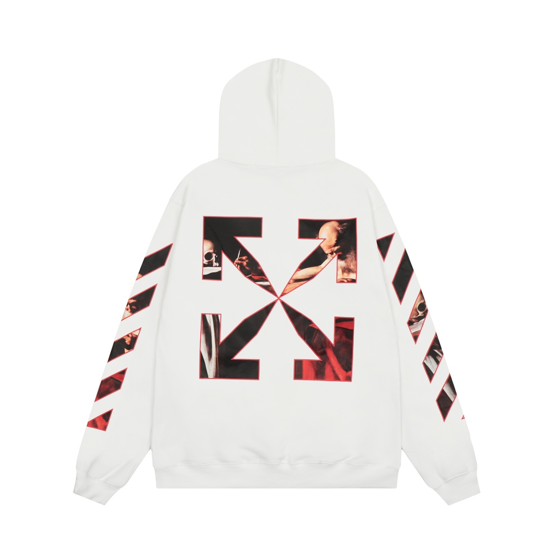 Off-White Caravaggio Slim Hoodie - FashionPlug