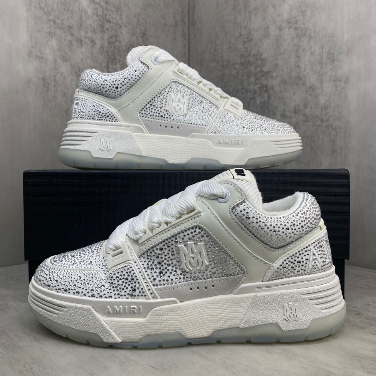 Amiri Crystal Ma-1 Sneakers - FashionPlug