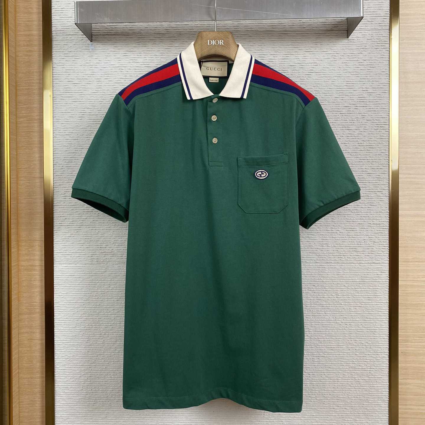 Gucci Cotton Polo With Interlocking G - FashionPlug