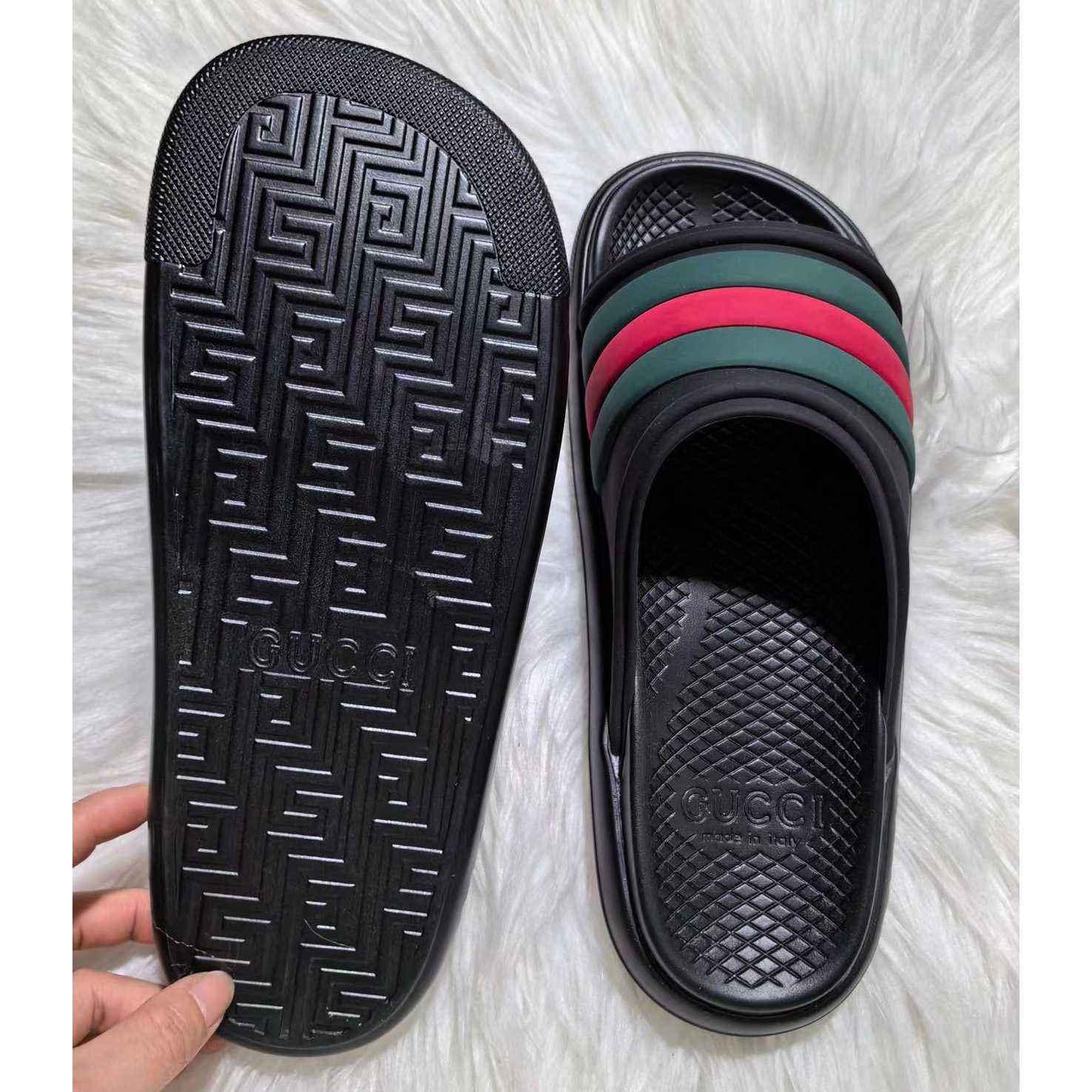 Gucci Web Slide Sandal - FashionPlug