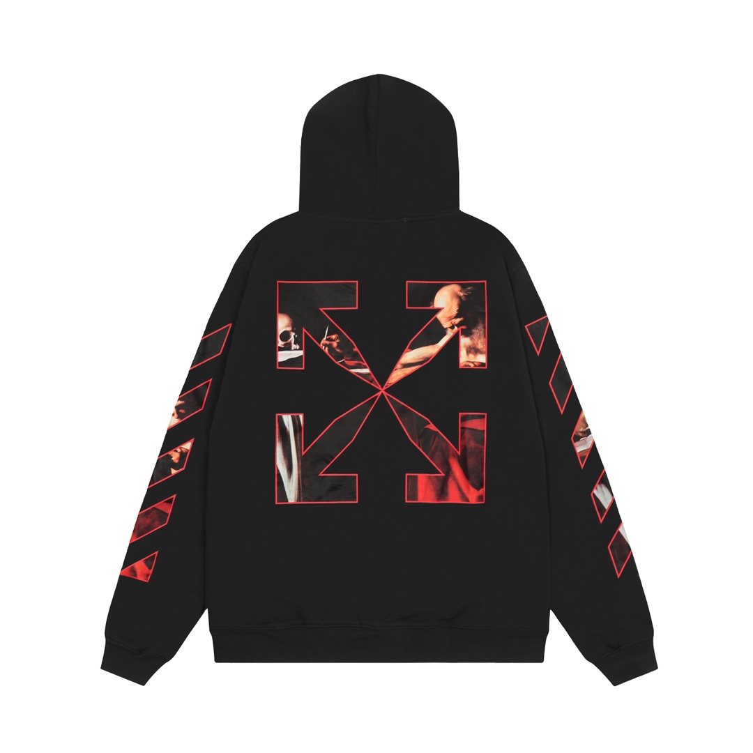Off-White Caravaggio Slim Hoodie - FashionPlug
