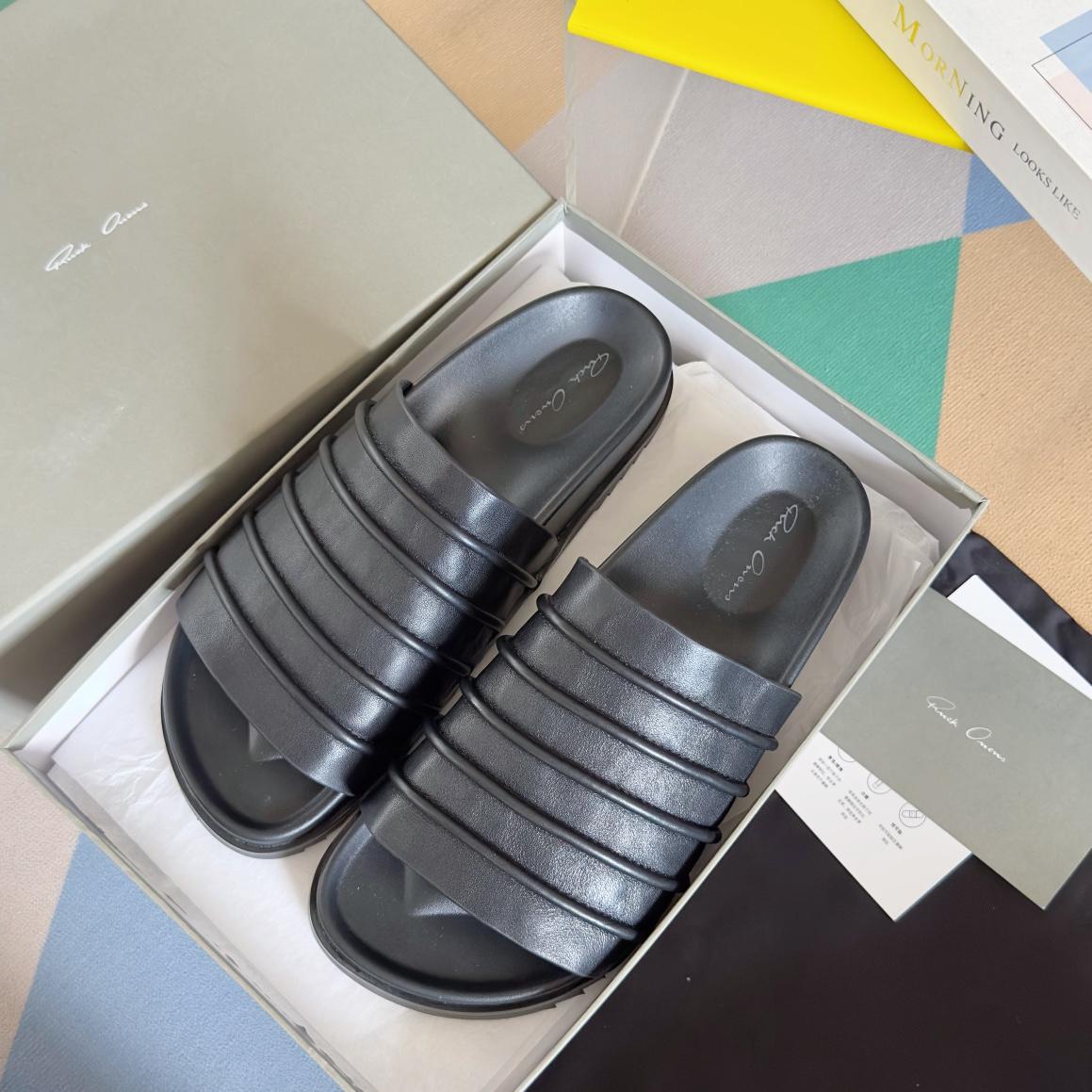 Rick Owens Ruhlmann Granola Slides - FashionPlug