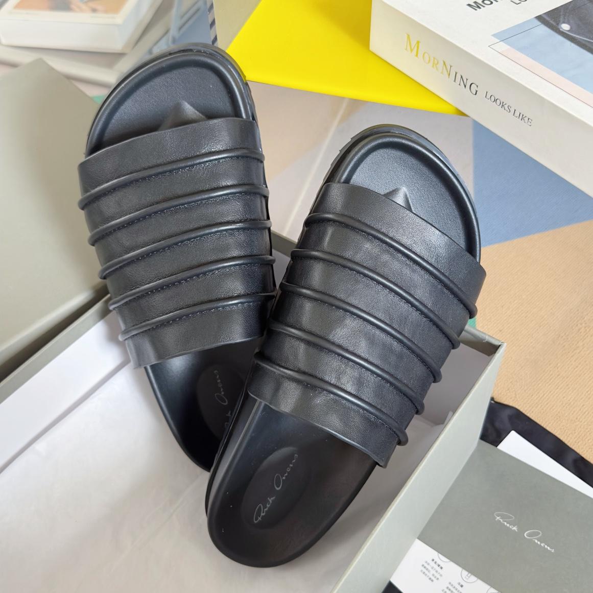 Rick Owens Ruhlmann Granola Slides - FashionPlug