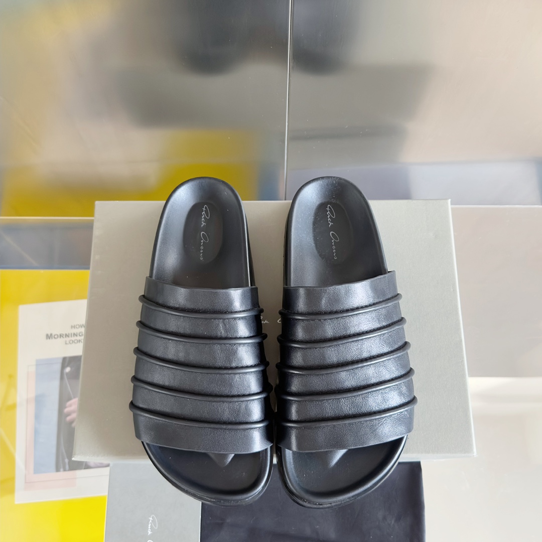 Rick Owens Ruhlmann Granola Slides - FashionPlug
