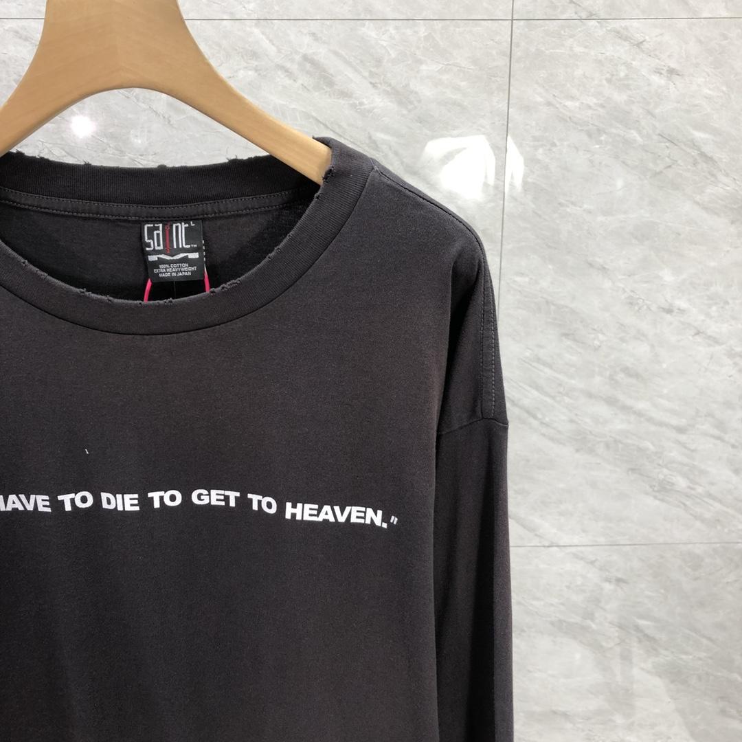 Saint Michael S N T Long Sleeved Club Tee - FashionPlug