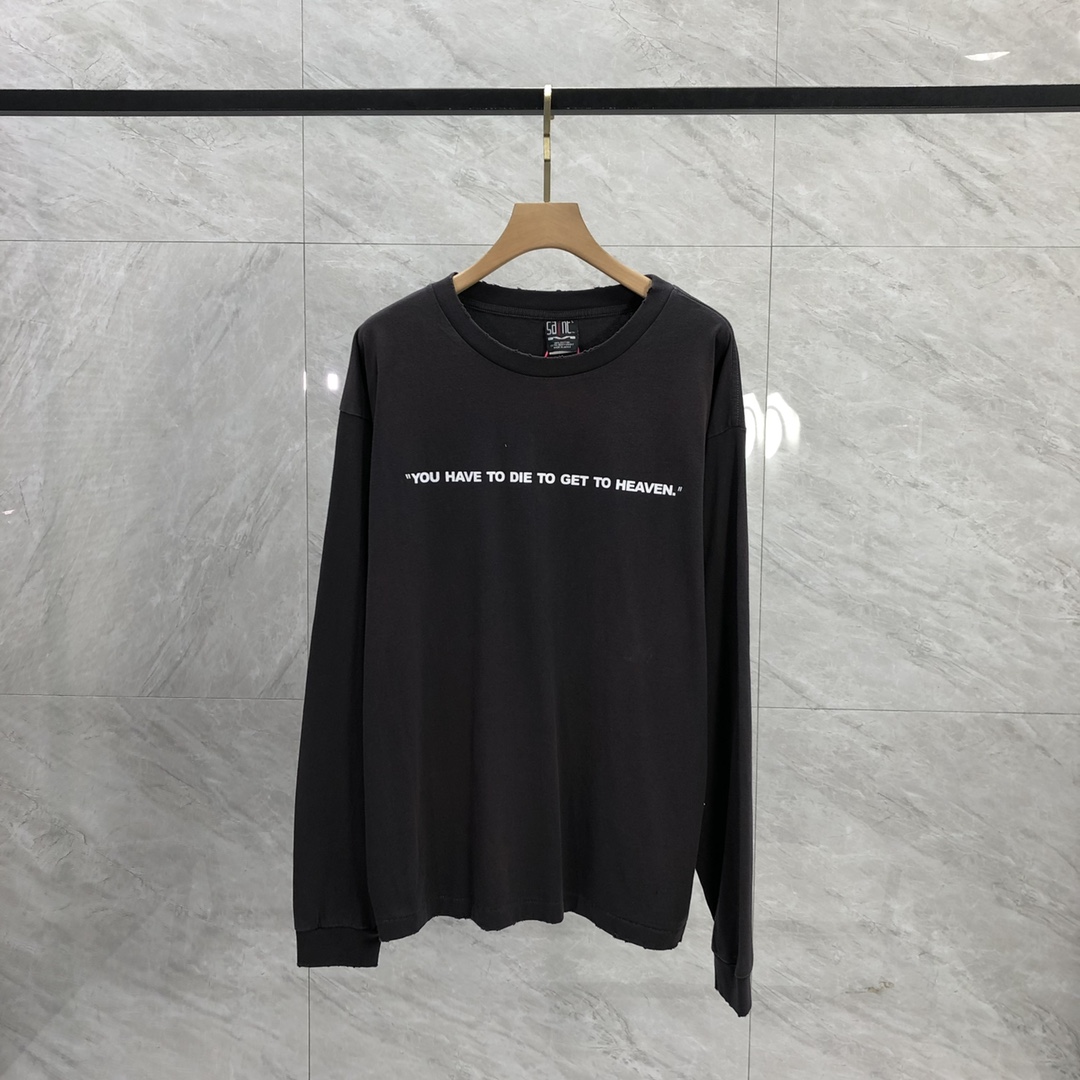 Saint Michael S N T Long Sleeved Club Tee - FashionPlug
