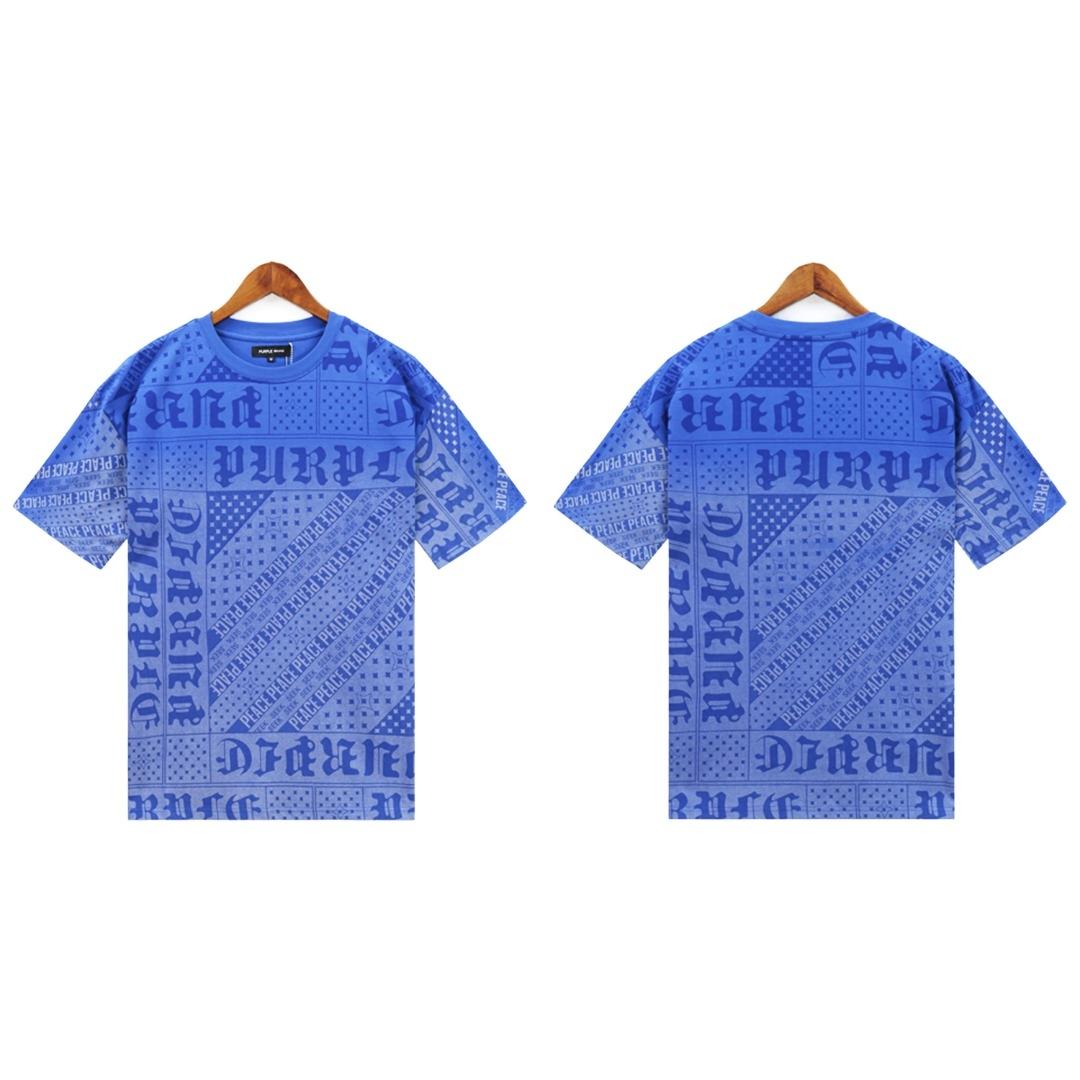 Purple-Brand Flag Bandana Tee - FashionPlug