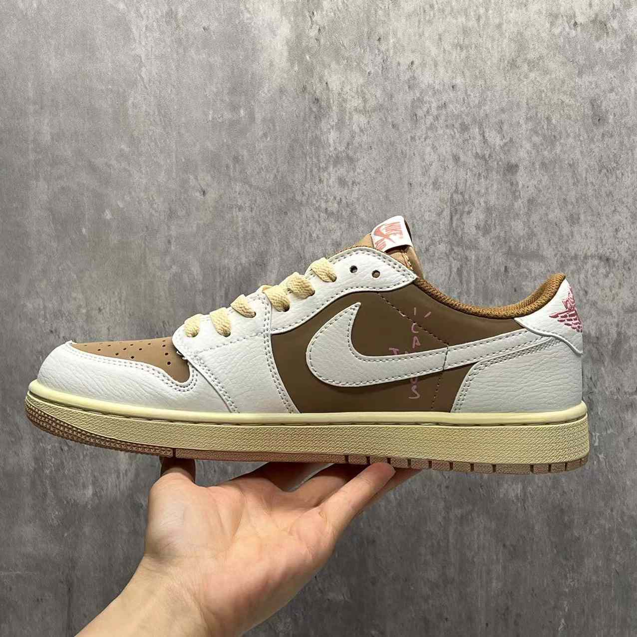 Travis Scott X Jordan 1 Low OG Sneaker   DM7866-106 - FashionPlug