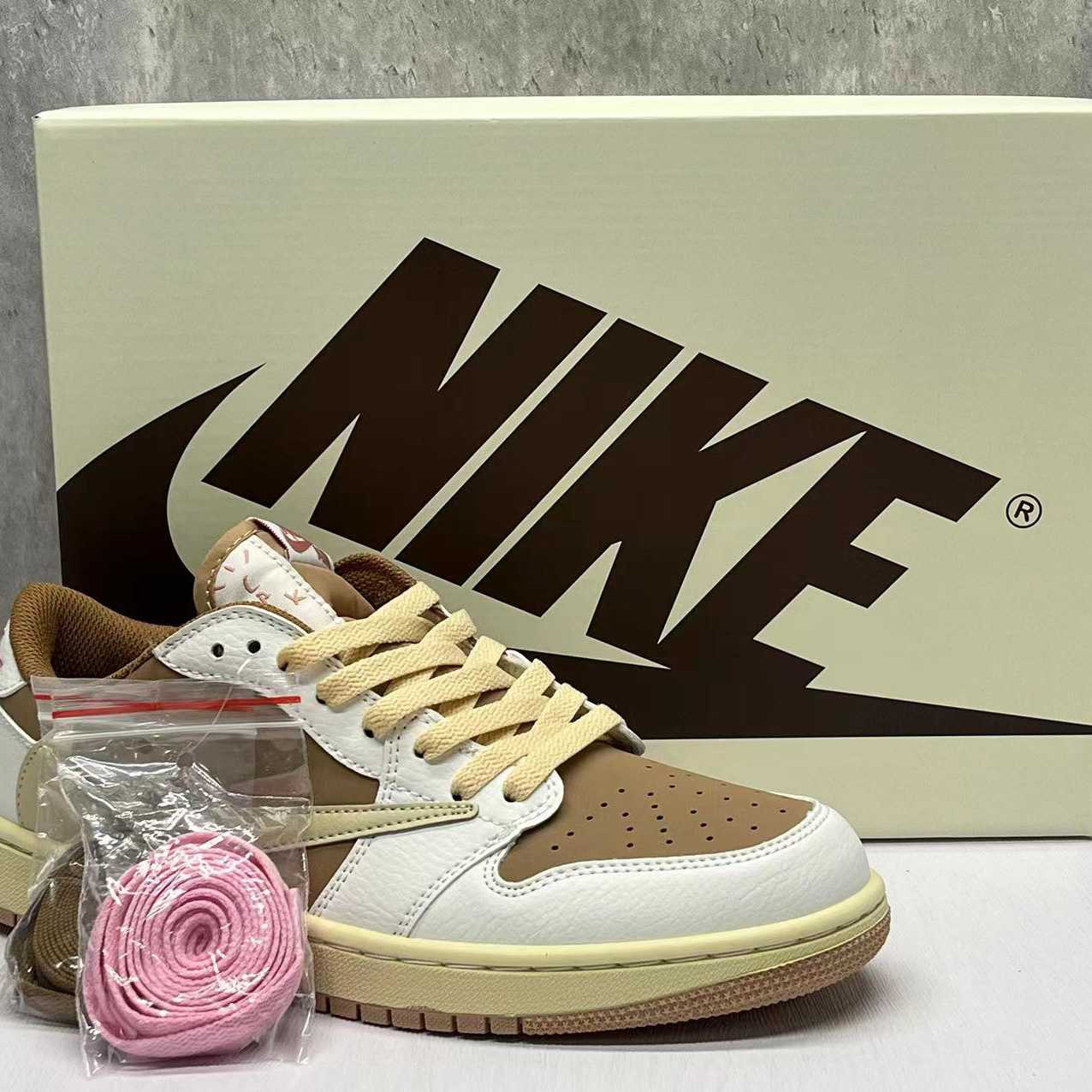 Travis Scott X Jordan 1 Low OG Sneaker   DM7866-106 - FashionPlug