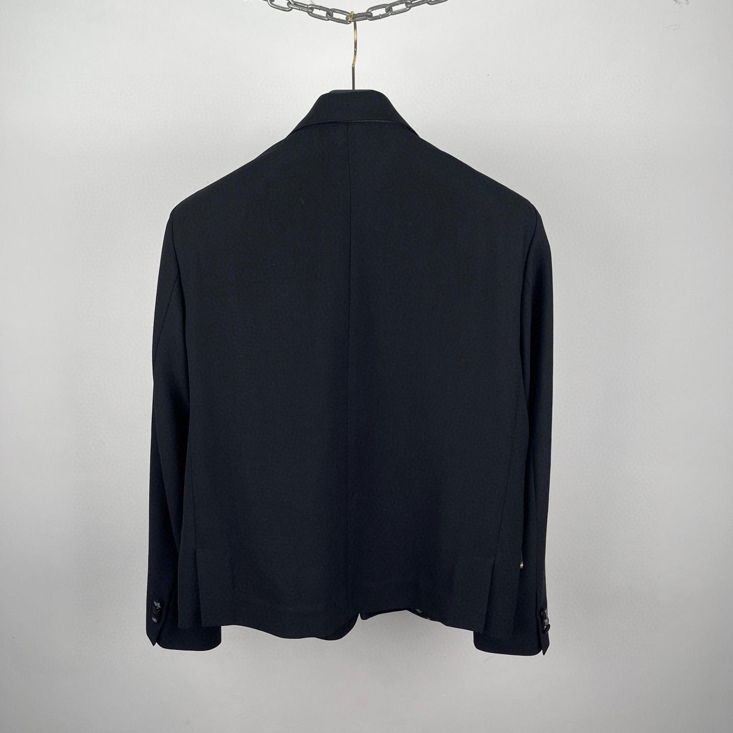 Louis Vuitton Embroidered Signature Wool Tailored Jacket   1AFRD1 - FashionPlug