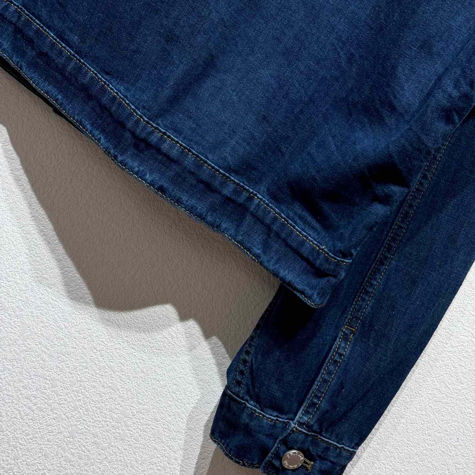 Prada Light Denim Zipper Jacket  - FashionPlug