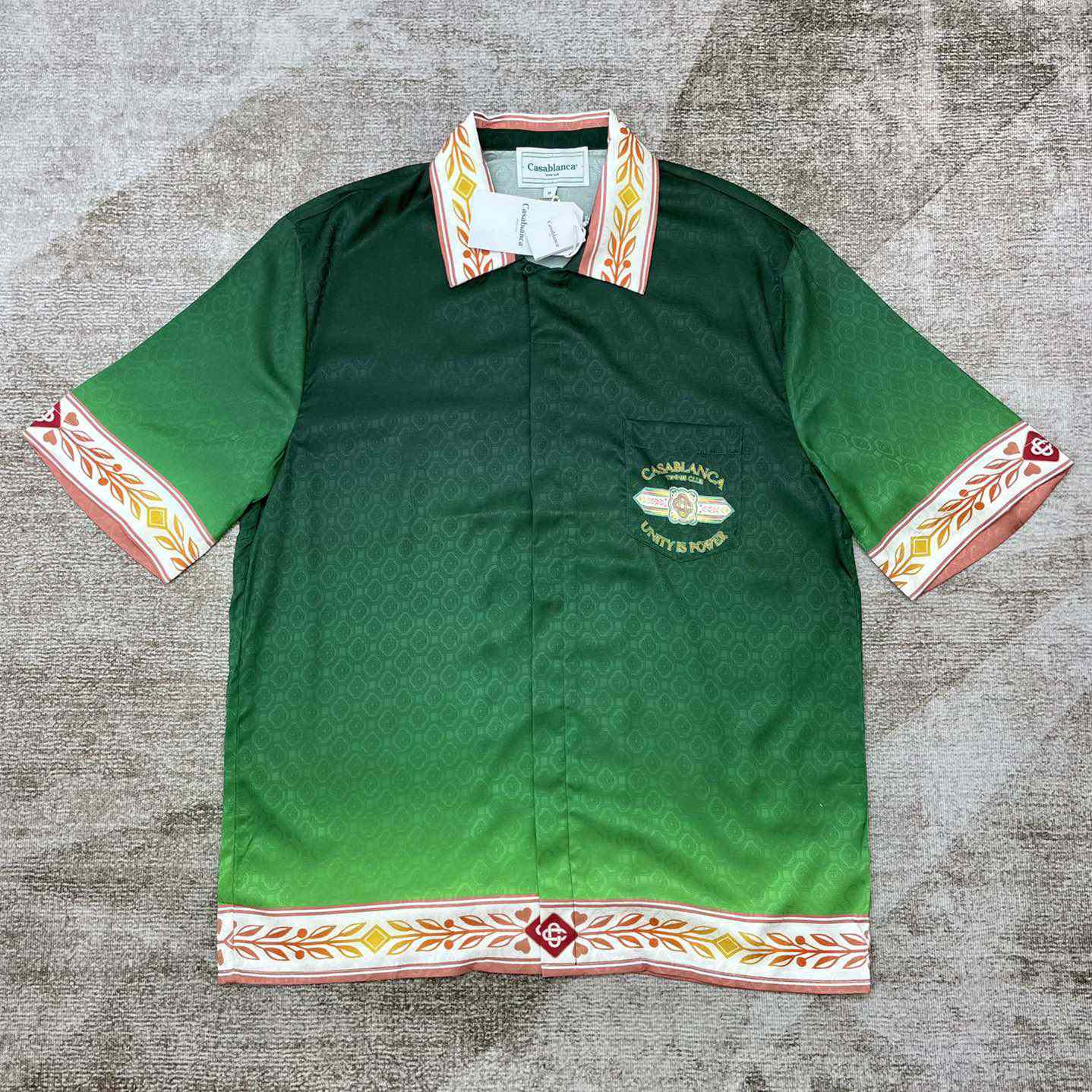Casablanca Unity is Power Shirt In Silk   CA3474 - FashionPlug