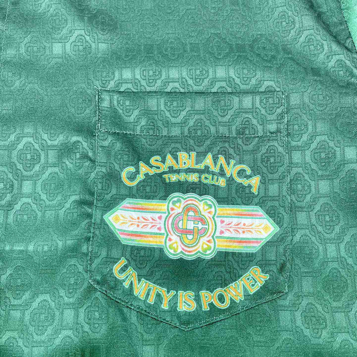 Casablanca Unity is Power Shirt In Silk   CA3474 - FashionPlug