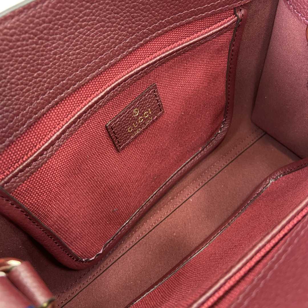 Gucci Small Tote Bag With GG Shadow  - FashionPlug