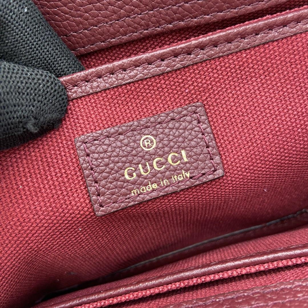 Gucci Small Tote Bag With GG Shadow  - FashionPlug