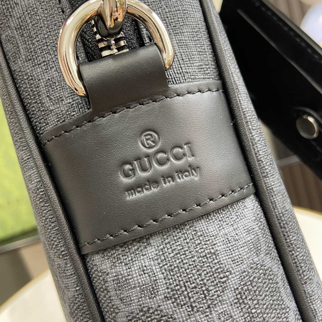 Gucci GG Briefcase With Shoulder Strap - FashionPlug