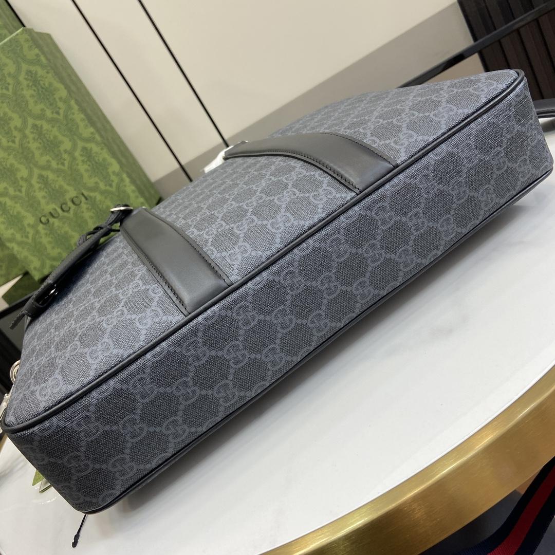 Gucci GG Briefcase With Shoulder Strap - FashionPlug