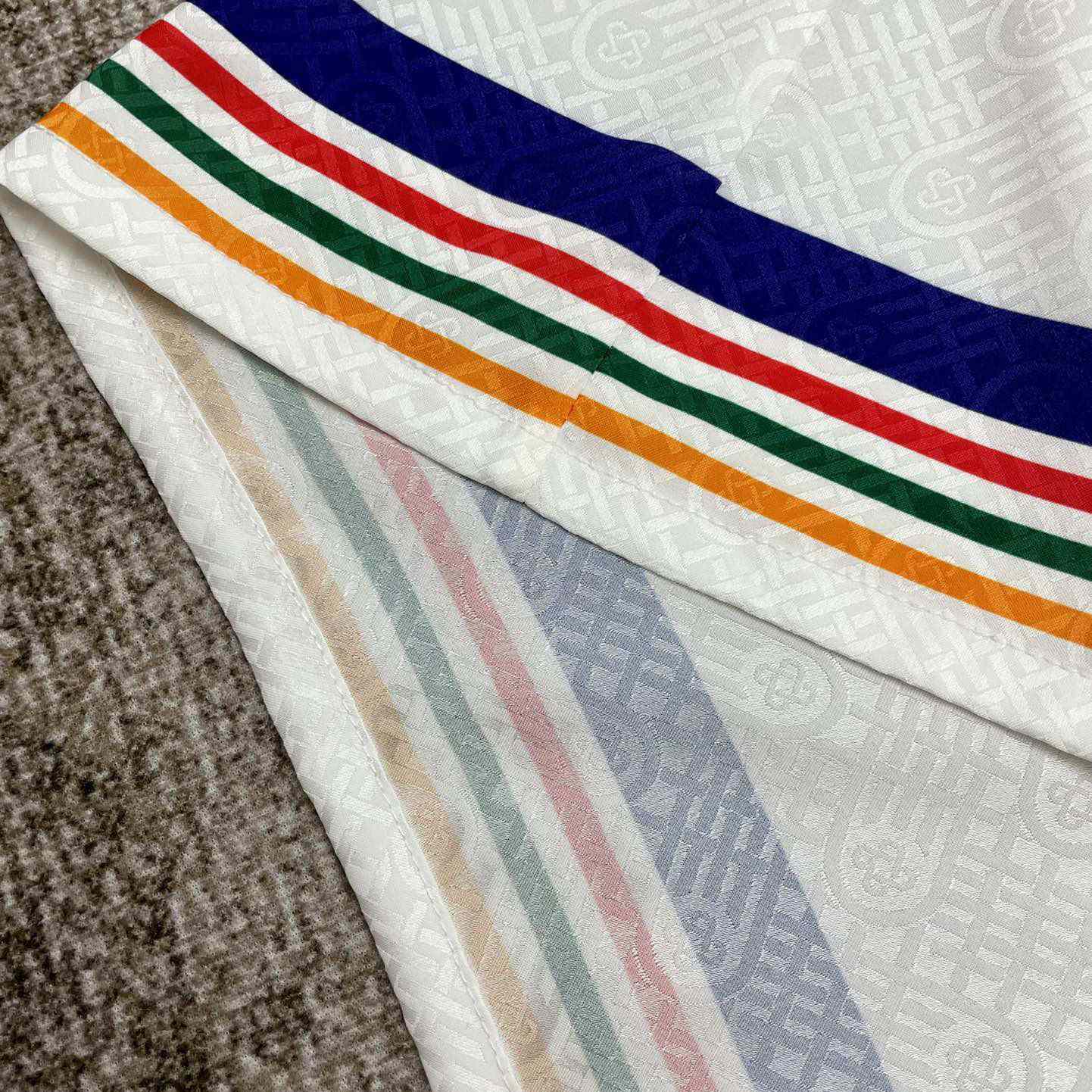 Casablanca Tennis Club Icon Silk Shirt   CA3480 - FashionPlug