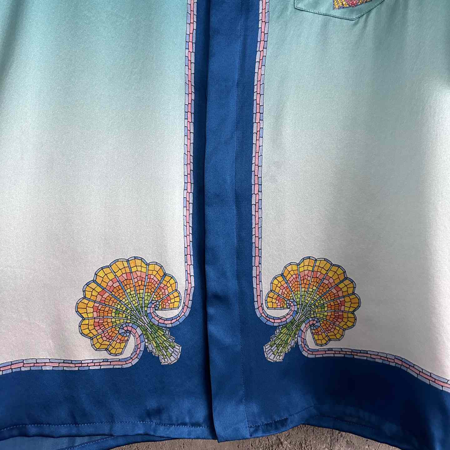 Casablanca Ombré Print Short-Sleeve Shirt - FashionPlug