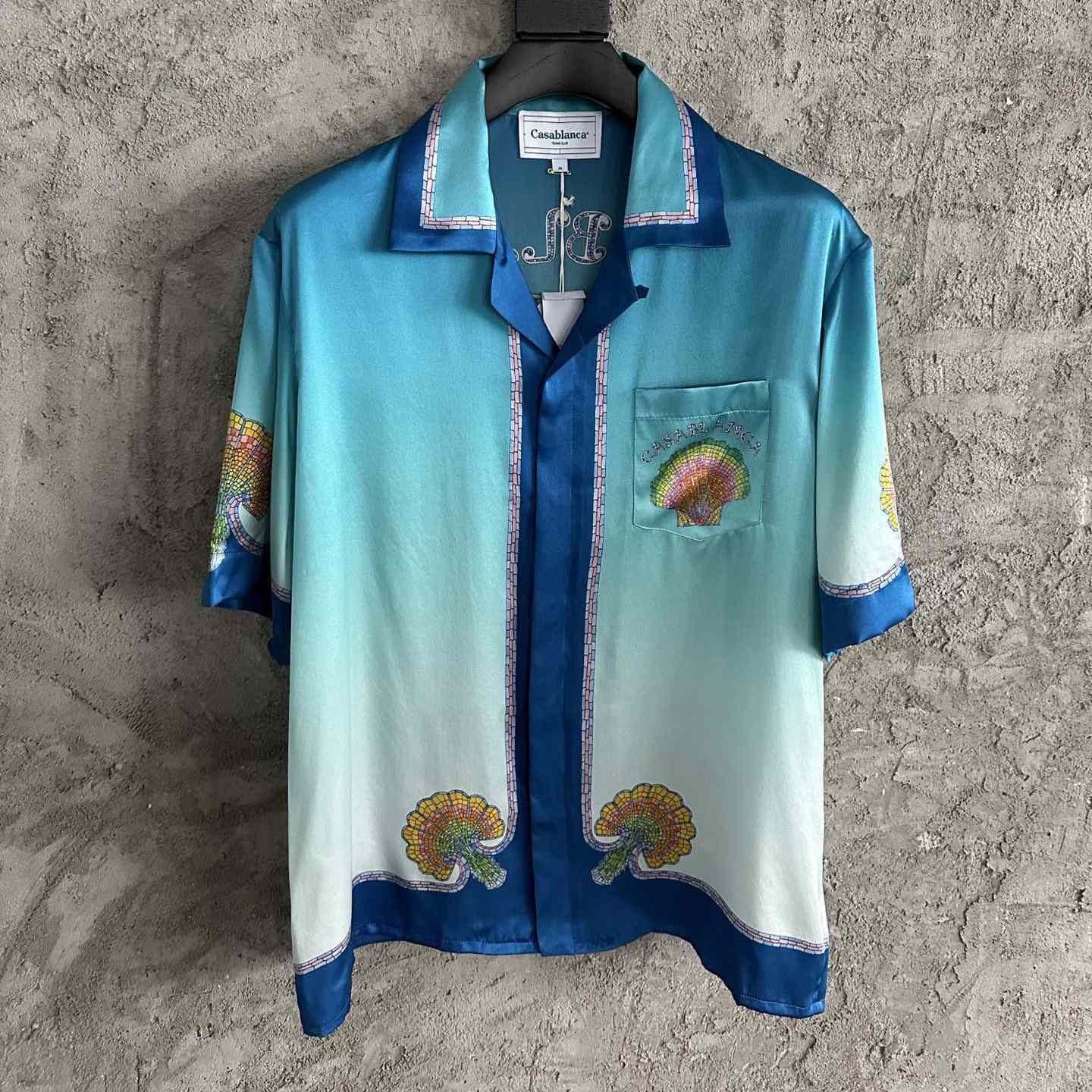 Casablanca Ombré Print Short-Sleeve Shirt - FashionPlug