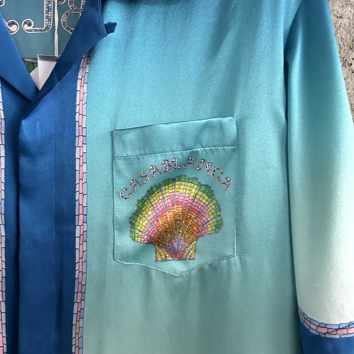 Casablanca Ombré Print Short-Sleeve Shirt - FashionPlug