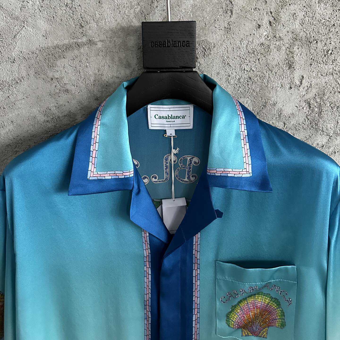 Casablanca Ombré Print Short-Sleeve Shirt - FashionPlug