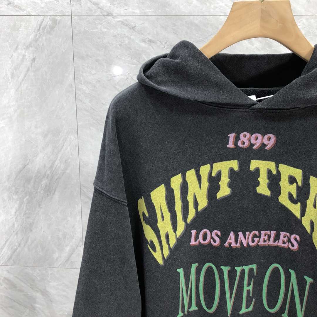Saint Michael Colorful Letter Print Hoodies - FashionPlug