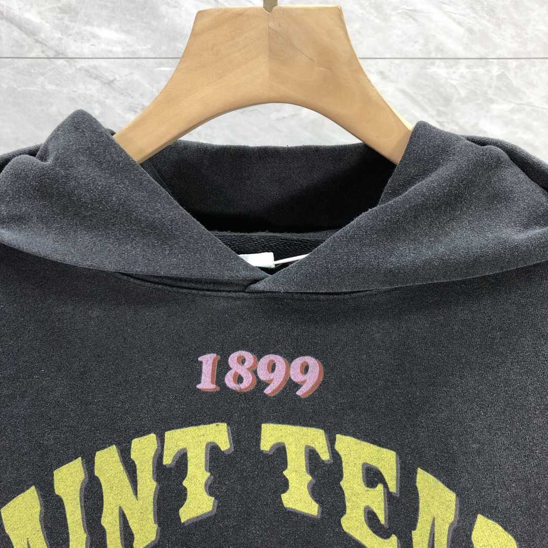 Saint Michael Colorful Letter Print Hoodies - FashionPlug