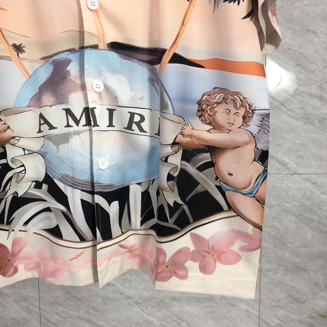 Amiri Cherub Silk Shirt - FashionPlug