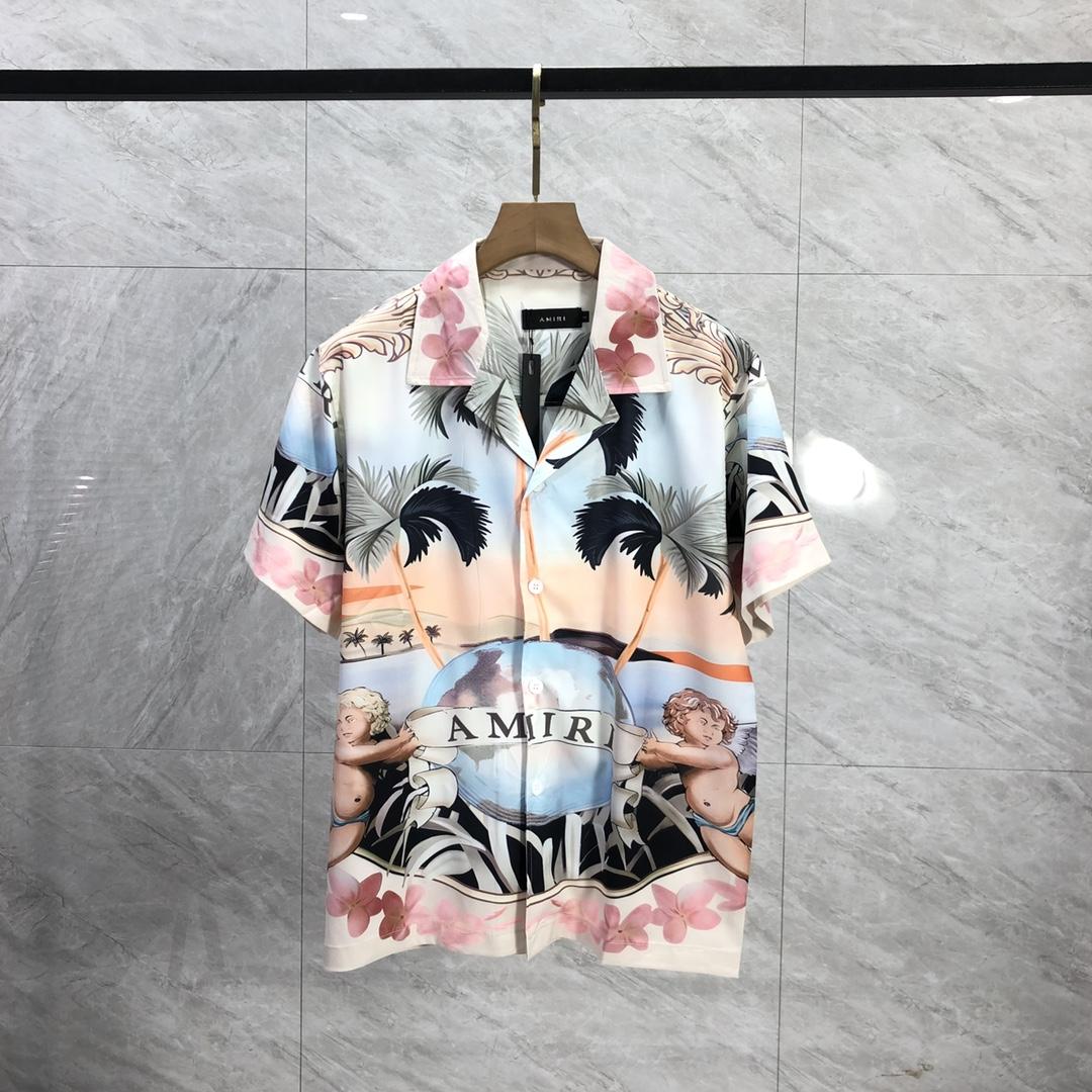 Amiri Cherub Silk Shirt - FashionPlug