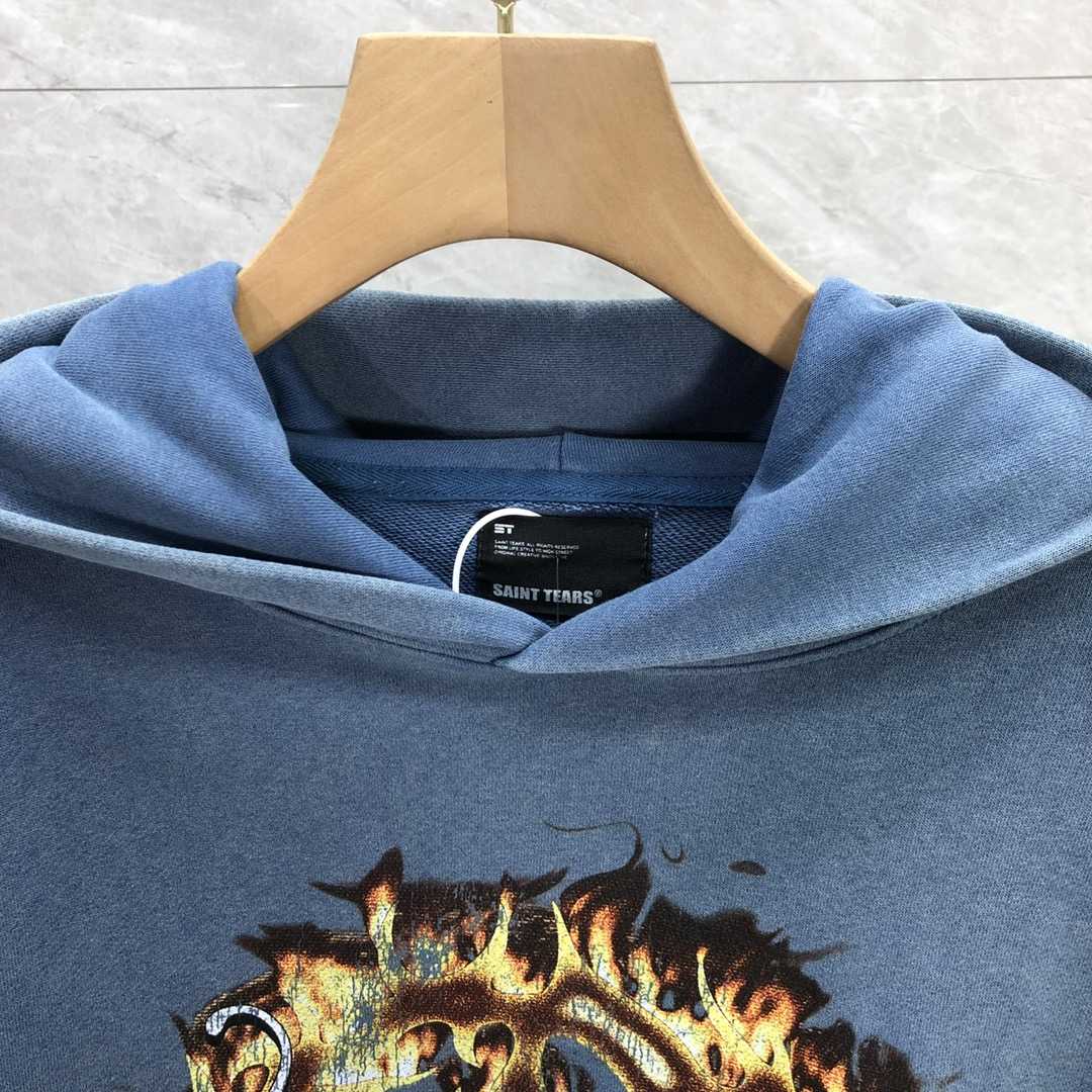 Saint Michael Tears Hoodie - FashionPlug