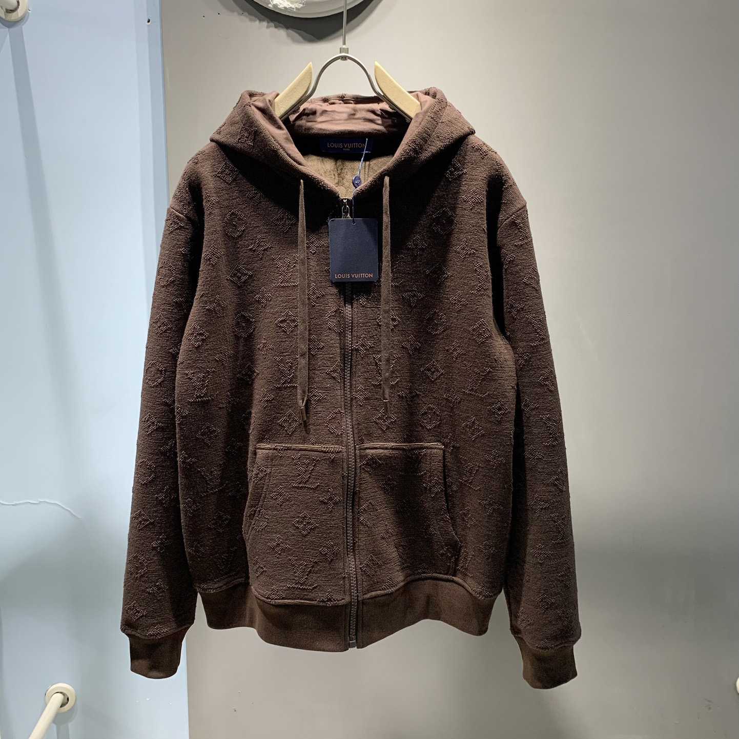 Louis Vuitton Monogram Zip Through Hoodie - FashionPlug