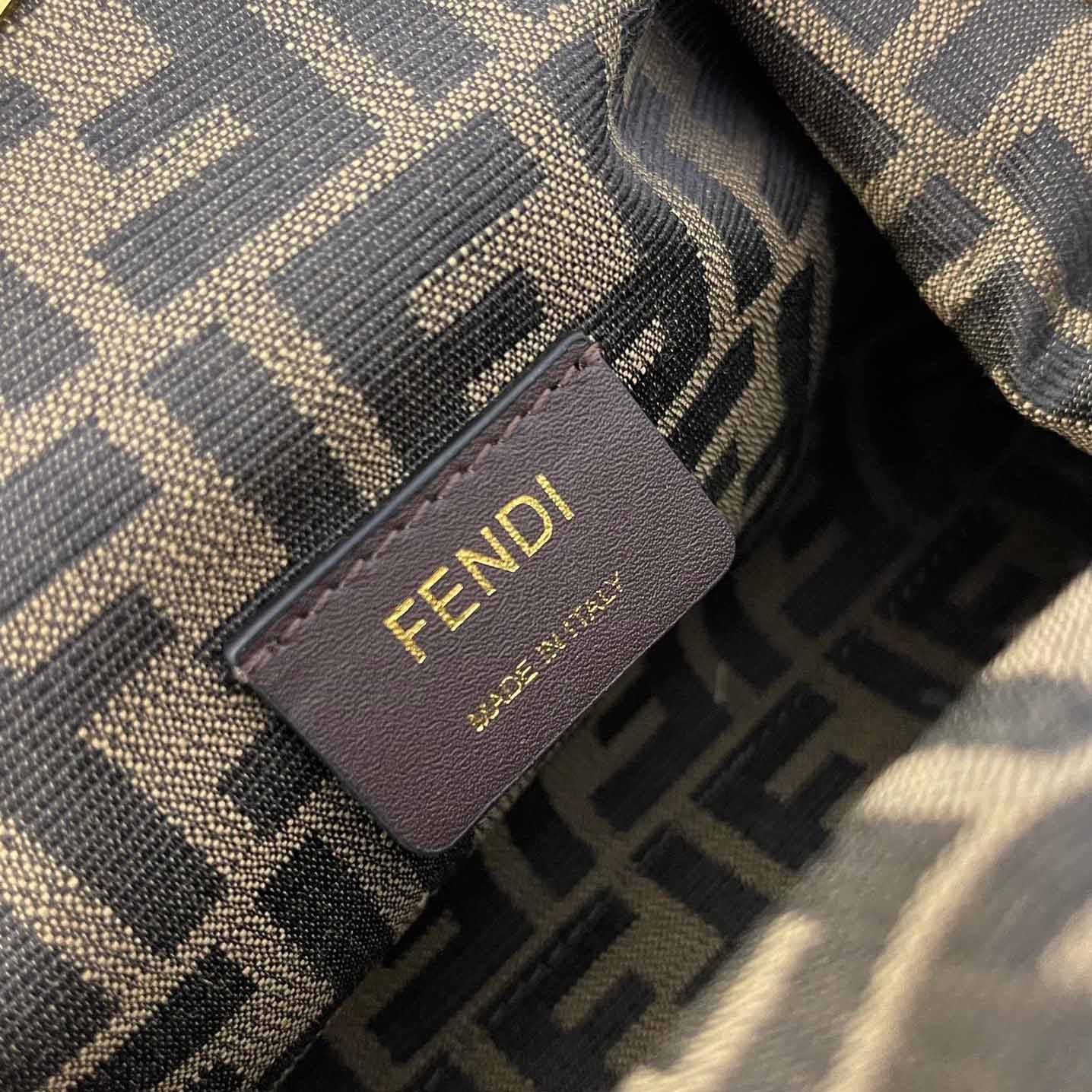 Fendi First Small Natural Straw Bag - FashionPlug