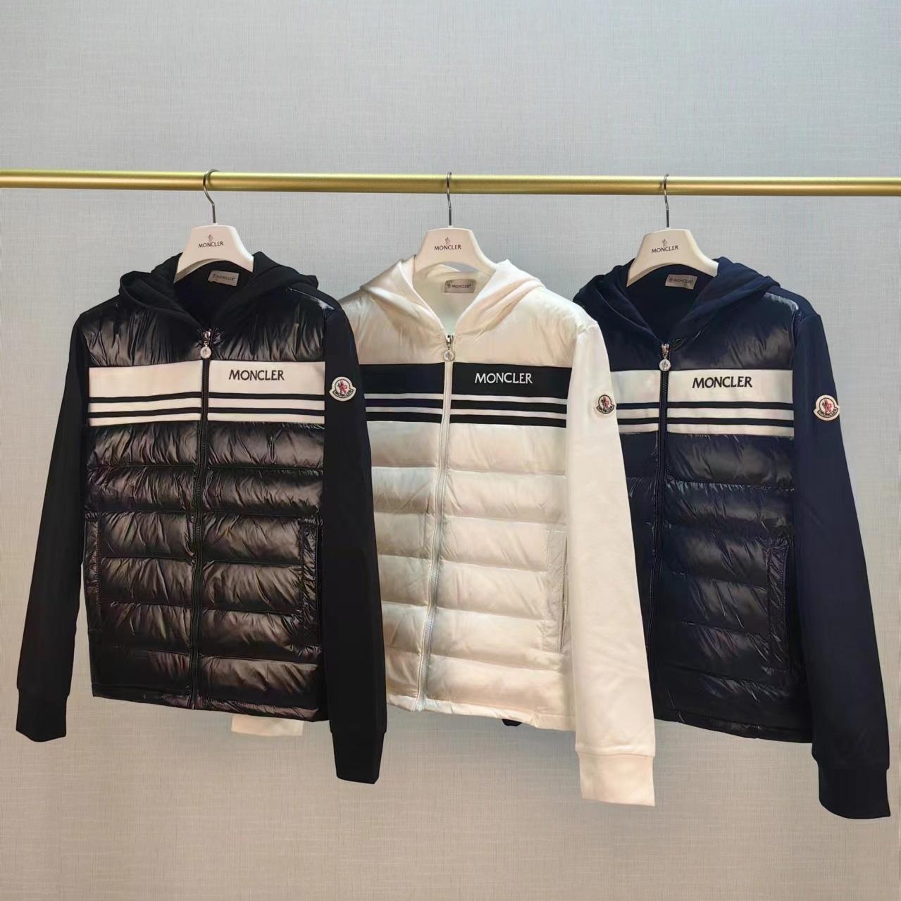 Moncler Zip Hooded Padded Cardigan - FashionPlug