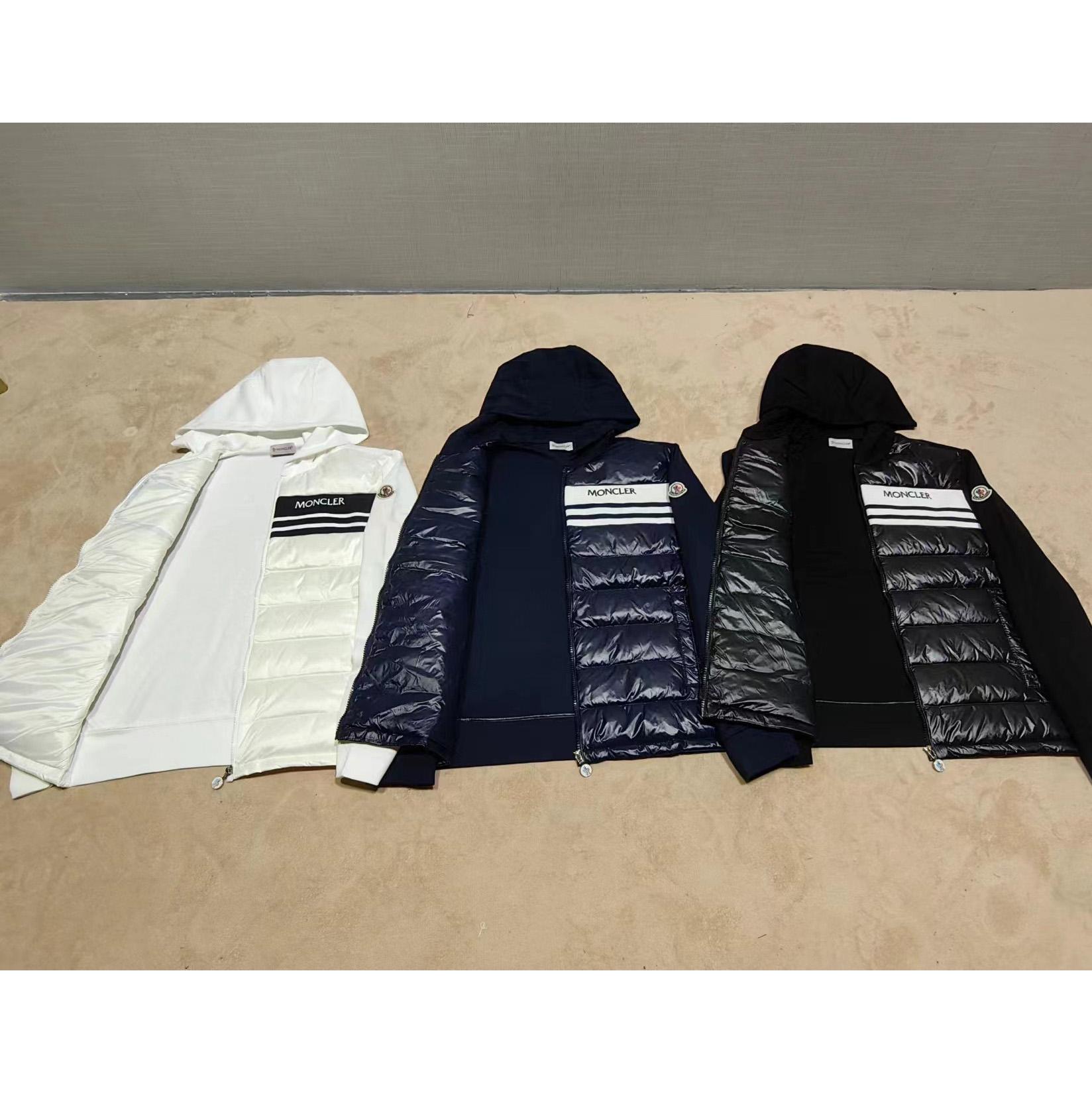 Moncler Zip Hooded Padded Cardigan - FashionPlug