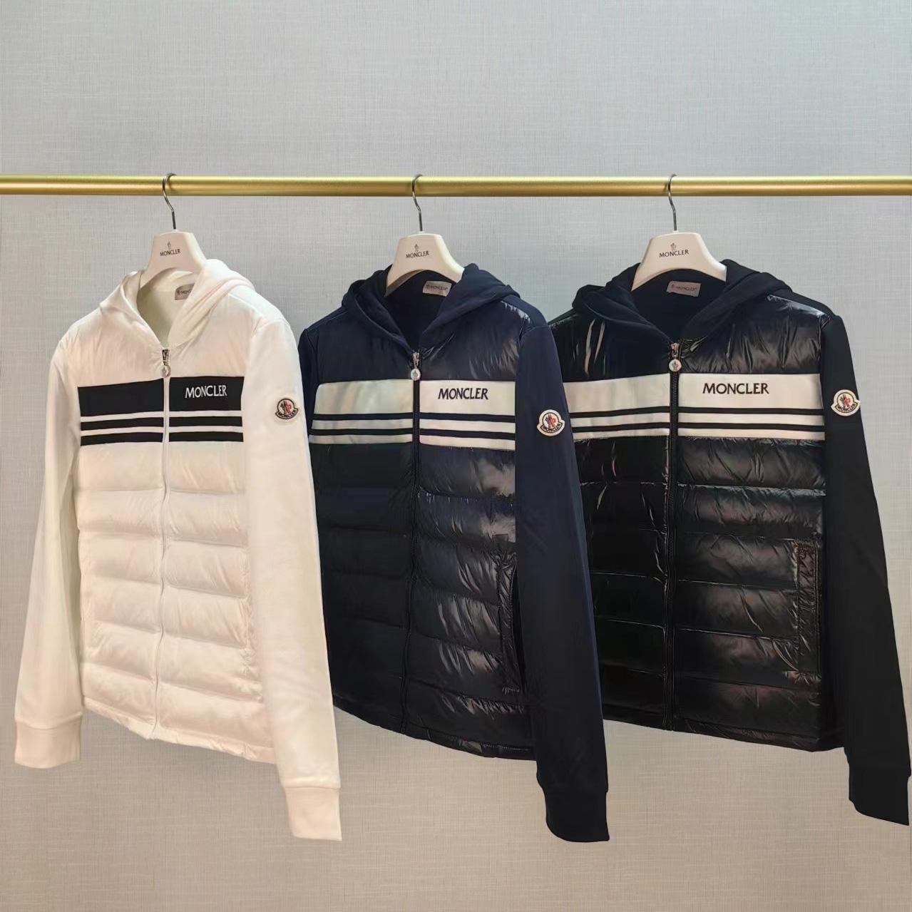 Moncler Zip Hooded Padded Cardigan - FashionPlug