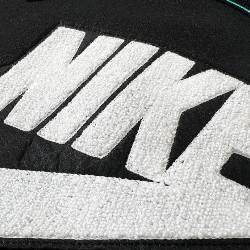 Tiffany And Co Nike Black Varsity Bomber Jacket - FashionPlug